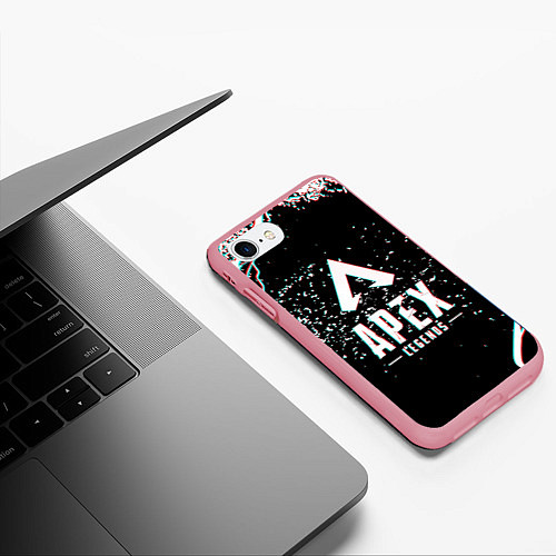 Чехол iPhone 7/8 матовый APEX LEGENDS GLITCH / 3D-Баблгам – фото 3