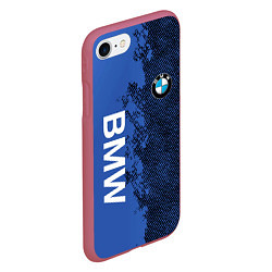 Чехол iPhone 7/8 матовый BMW Бэха, цвет: 3D-малиновый — фото 2
