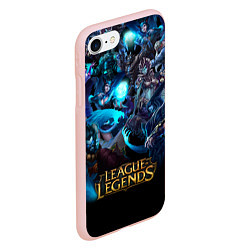 Чехол iPhone 7/8 матовый LEAGUE OF LEGENDS ЛИГА ЛЕГЕНД ГЕРОИ, цвет: 3D-светло-розовый — фото 2