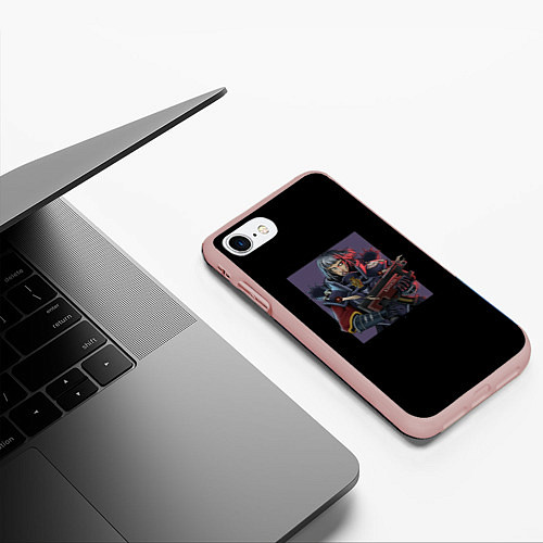 Чехол iPhone 7/8 матовый Сестра битвы sorroritas / 3D-Светло-розовый – фото 3