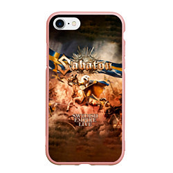 Чехол iPhone 7/8 матовый Swedish Empire Live - Sabaton, цвет: 3D-светло-розовый