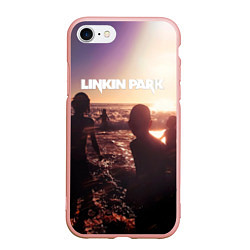 Чехол iPhone 7/8 матовый Linkin Park - One More Light, цвет: 3D-светло-розовый