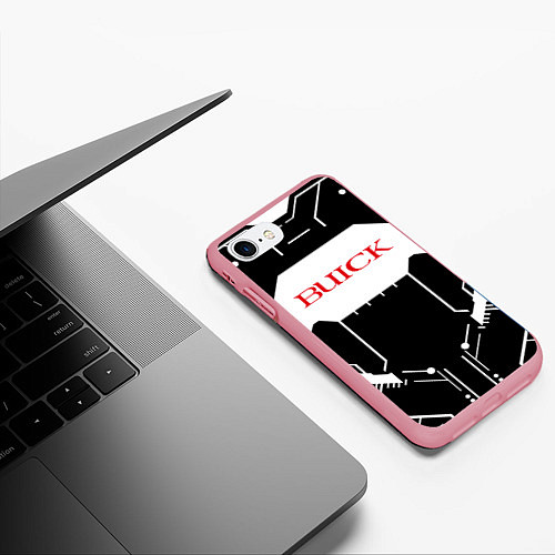 Чехол iPhone 7/8 матовый Buick Лого Эмблема спина / 3D-Баблгам – фото 3