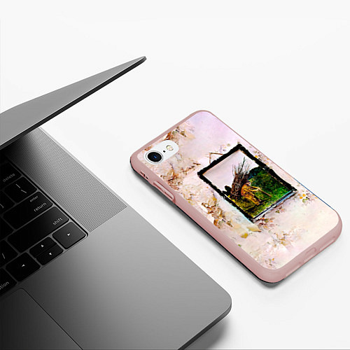 Чехол iPhone 7/8 матовый Led Zeppelin IV - четвёртый студийный альбом / 3D-Светло-розовый – фото 3