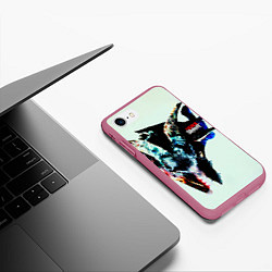 Чехол iPhone 7/8 матовый Iowa - Slipknot, цвет: 3D-малиновый — фото 2