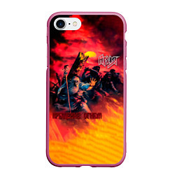 Чехол iPhone 7/8 матовый Крещение огнём - Ария, цвет: 3D-малиновый