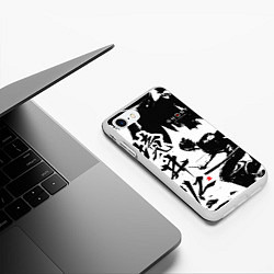 Чехол iPhone 7/8 матовый Ghost of Tsushima - Призрак Цусимы, цвет: 3D-белый — фото 2