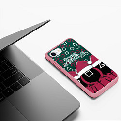 Чехол iPhone 7/8 матовый Happy Squidmas 2022, цвет: 3D-баблгам — фото 2