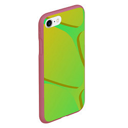 Чехол iPhone 7/8 матовый Градиентная абстракция, цвет: 3D-малиновый — фото 2