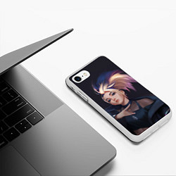 Чехол iPhone 7/8 матовый АКАЛИ BADDEST, цвет: 3D-белый — фото 2