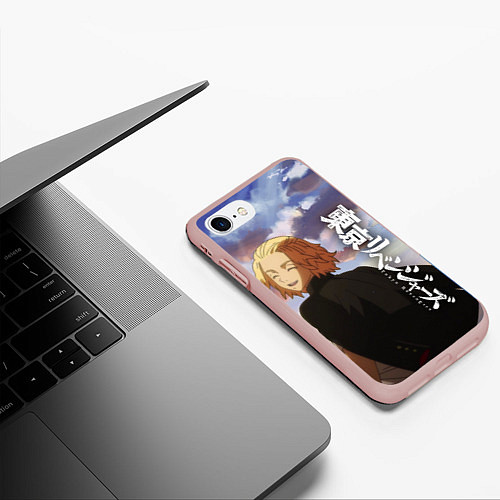 Чехол iPhone 7/8 матовый МАЙКИ ГЛАВА ТОСВЫ / 3D-Светло-розовый – фото 3