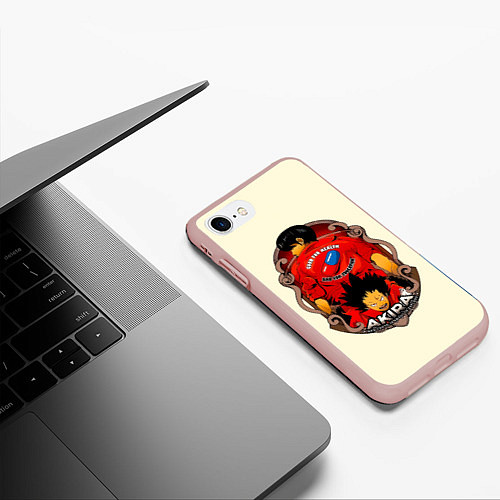 Чехол iPhone 7/8 матовый AKIRA neo tokyo is about to explode / 3D-Светло-розовый – фото 3