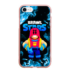 Чехол iPhone 7/8 матовый Grom Гром Brawl Stars, цвет: 3D-светло-розовый