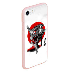Чехол iPhone 7/8 матовый Синдзи Икари - Евангелион: Модуль-01, цвет: 3D-светло-розовый — фото 2