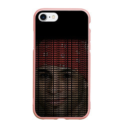 Чехол iPhone 7/8 матовый IM YOUR LITTLE BUTTERFLY grey, цвет: 3D-светло-розовый