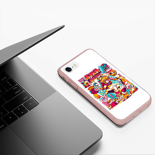 Чехол iPhone 7/8 матовый Sailor Meow Sailor Moon / 3D-Светло-розовый – фото 3