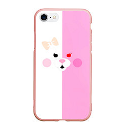 Чехол iPhone 7/8 матовый Усами - Danganronpa, цвет: 3D-светло-розовый