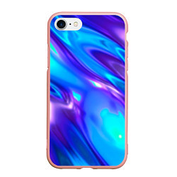 Чехол iPhone 7/8 матовый Neon Holographic, цвет: 3D-светло-розовый