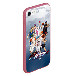 Чехол iPhone 7/8 матовый Kuroko no Basket Баскетбол Куроко, цвет: 3D-малиновый — фото 2