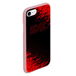 Чехол iPhone 7/8 матовый ACDC соты, цвет: 3D-баблгам — фото 2