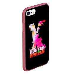 Чехол iPhone 7/8 матовый Hunter x Hunter - Гон x Киллуа, цвет: 3D-малиновый — фото 2