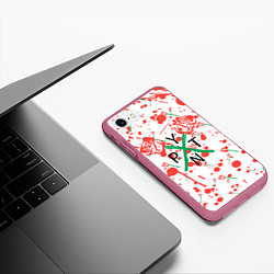 Чехол iPhone 7/8 матовый Маленький пэйтон payton, цвет: 3D-малиновый — фото 2