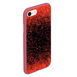Чехол iPhone 7/8 матовый Распространение Вируса, цвет: 3D-малиновый — фото 2