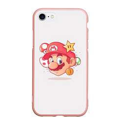 Чехол iPhone 7/8 матовый Милаха Марио, цвет: 3D-светло-розовый