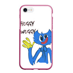 Чехол iPhone 7/8 матовый Huggy Wuggy - Poppy Playtime Хагги Вагги, цвет: 3D-малиновый
