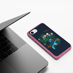 Чехол iPhone 7/8 матовый Линк в замке, цвет: 3D-малиновый — фото 2