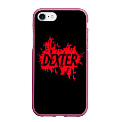 Чехол iPhone 7/8 матовый Декстер Новая Кровь Класс, цвет: 3D-малиновый