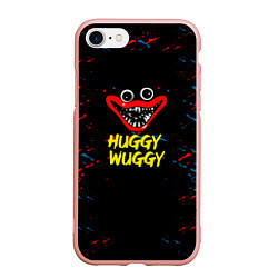 Чехол iPhone 7/8 матовый Poppy Playtime Поппи Плейтайм huggy wuggy, цвет: 3D-светло-розовый