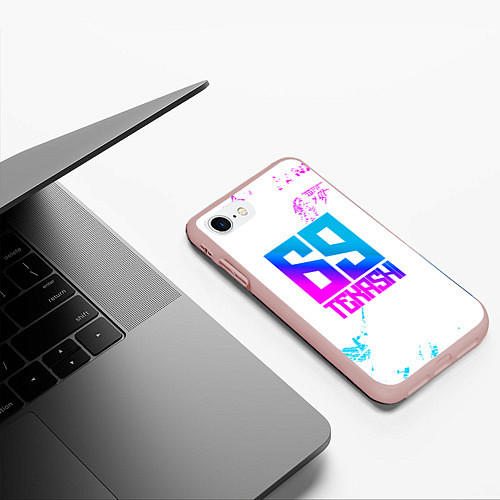 Чехол iPhone 7/8 матовый Tekashi Six Nine 6ix9ine / 3D-Светло-розовый – фото 3