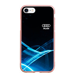 Чехол iPhone 7/8 матовый Ауди текстура, цвет: 3D-светло-розовый