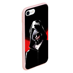 Чехол iPhone 7/8 матовый Ghoul red line, цвет: 3D-светло-розовый — фото 2