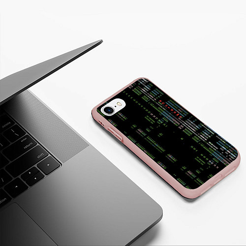 Чехол iPhone 7/8 матовый Shutdown / 3D-Светло-розовый – фото 3