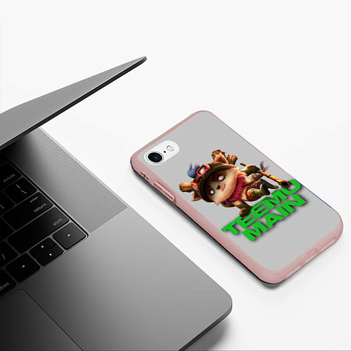 Чехол iPhone 7/8 матовый Teemo main / 3D-Светло-розовый – фото 3