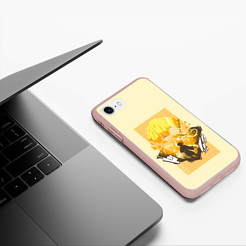 Чехол iPhone 7/8 матовый ЗЕНИЦУ АГАЦУМА - КРД / 3D-Светло-розовый – фото 3