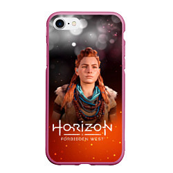 Чехол iPhone 7/8 матовый Horizon Fire Aloy, цвет: 3D-малиновый