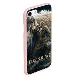Чехол iPhone 7/8 матовый Годфри и лев Elden Ring, цвет: 3D-светло-розовый — фото 2