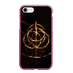Чехол iPhone 7/8 матовый ELDEN RING SYMBOL ВЕЛИКИЕ РУНЫ, цвет: 3D-малиновый