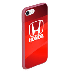 Чехол iPhone 7/8 матовый HONDA хонда, цвет: 3D-малиновый — фото 2