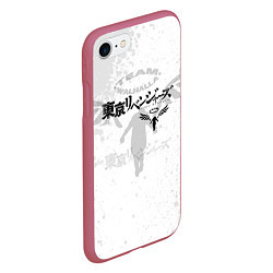 Чехол iPhone 7/8 матовый Токийские мстители аниме Tokyo Revengers, цвет: 3D-малиновый — фото 2