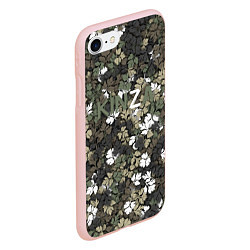 Чехол iPhone 7/8 матовый KINZA камуфляж, цвет: 3D-светло-розовый — фото 2