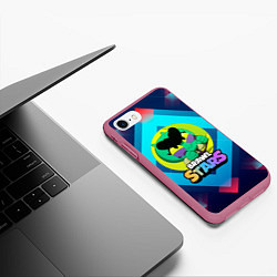 Чехол iPhone 7/8 матовый Eve brawlstars Еваг, цвет: 3D-малиновый — фото 2