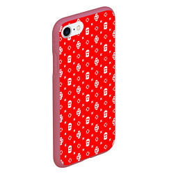 Чехол iPhone 7/8 матовый Red Dope Ski Mask Camo Dope Street Market, цвет: 3D-малиновый — фото 2
