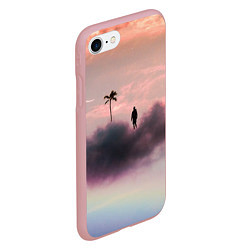 Чехол iPhone 7/8 матовый Человек в облаках, цвет: 3D-баблгам — фото 2