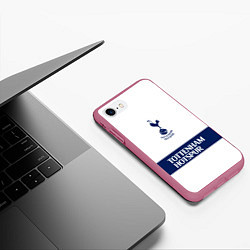 Чехол iPhone 7/8 матовый Tottenham Тоттенхэм, цвет: 3D-малиновый — фото 2