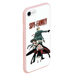 Чехол iPhone 7/8 матовый Spy Family, цвет: 3D-светло-розовый — фото 2