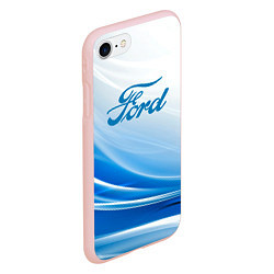 Чехол iPhone 7/8 матовый Форд abstraction, цвет: 3D-светло-розовый — фото 2